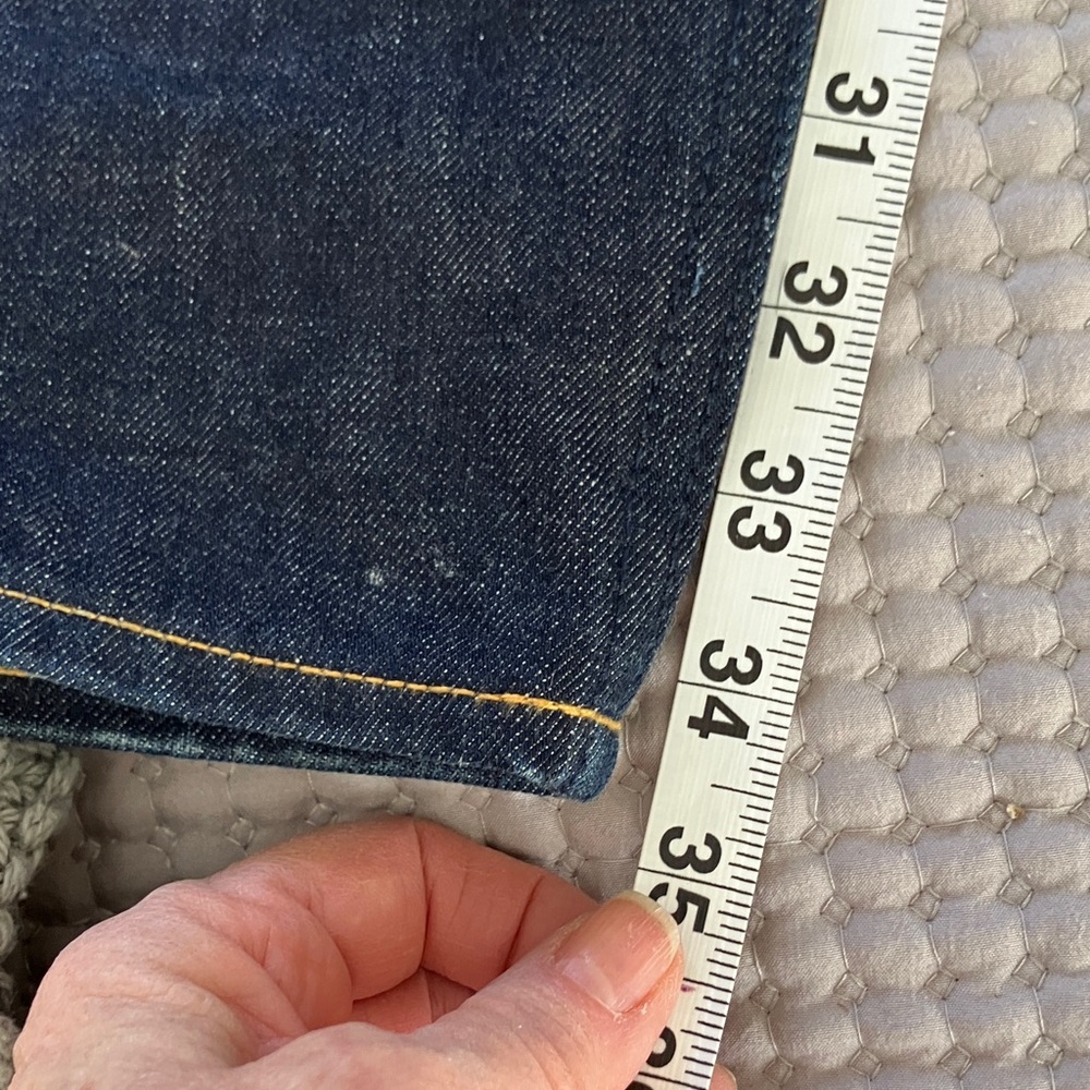 Men's Dark Blue Straight Jeans - Picture 9 of 13